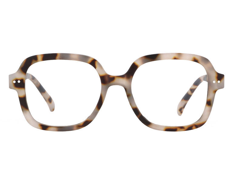 Reading Glasses 'Adrienne' Matt White Tortoiseshell