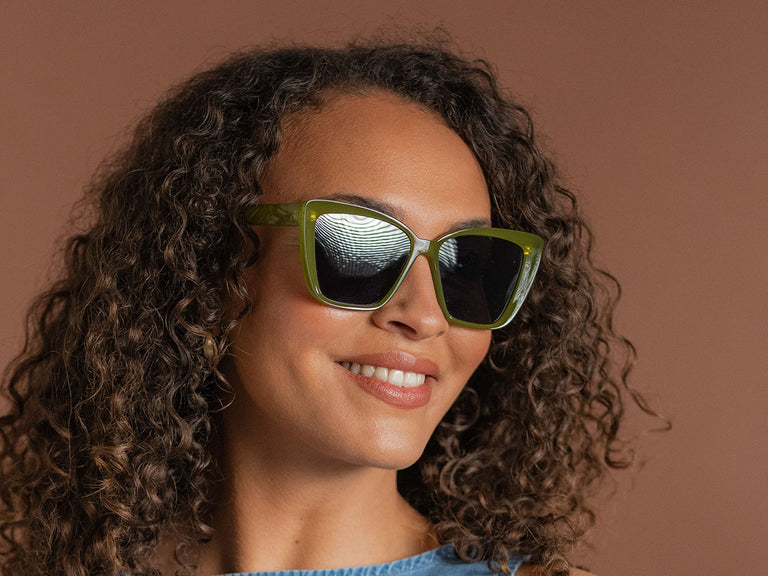 Sunglasses Polarised 'Vivienne' Olive
