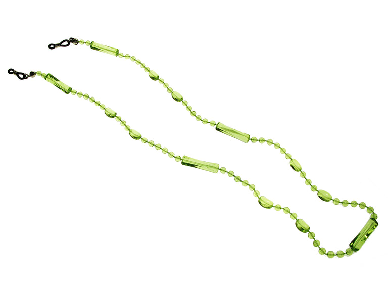 Glasses Chain 'Translucent Bead' Green
