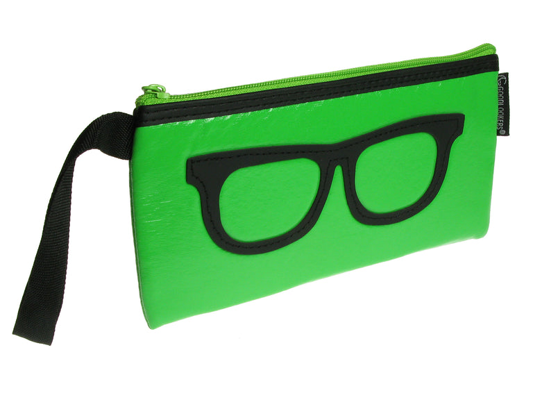 Glasses Case 'Geeky Retro' Green