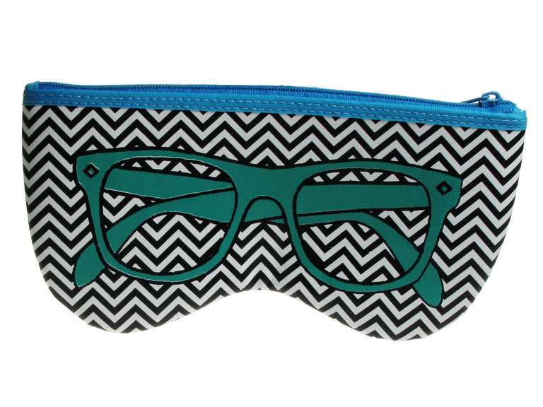 Glasses Case 'Shaped Retro' Green