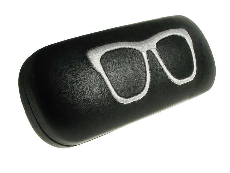 Glasses Case 'Stitched Geeky' Black