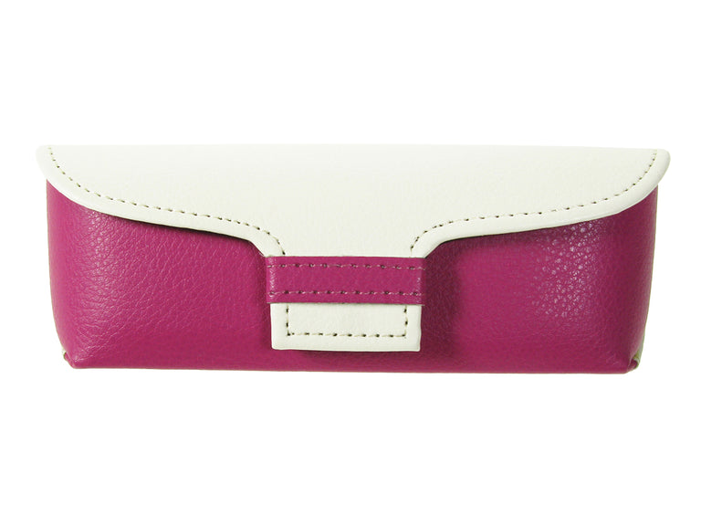 Glasses Case 'Two Tone' Pink/White