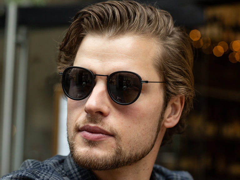 Sunglasses Polarised 'Riley' Matt Black