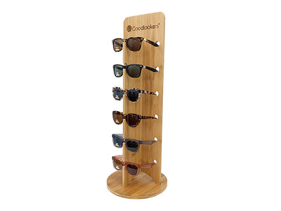 Natural Bamboo Glasses Stand (6pc)