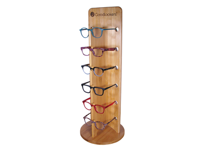 Natural Bamboo Glasses Stand (6pc)