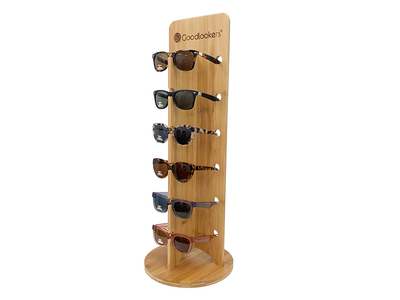 Natural Bamboo Glasses Stand (6pc)