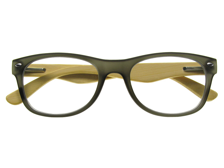 Natural Bamboo Readers 'Oakland' Grey