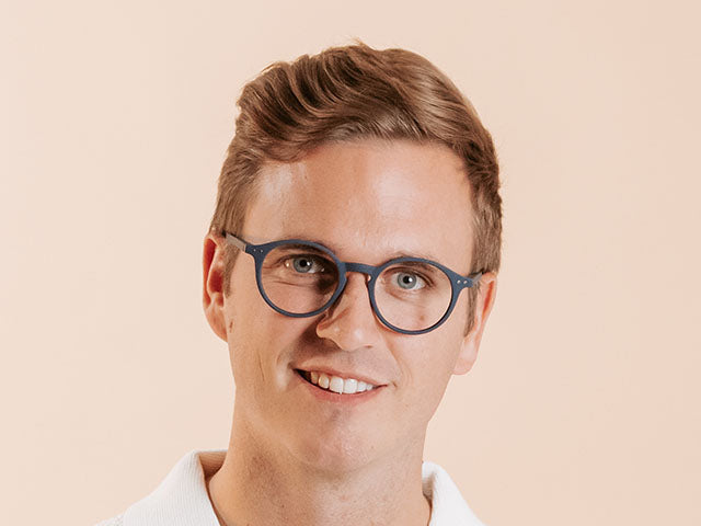 Blue Light Zero Glasses 'Sydney' Navy Blue