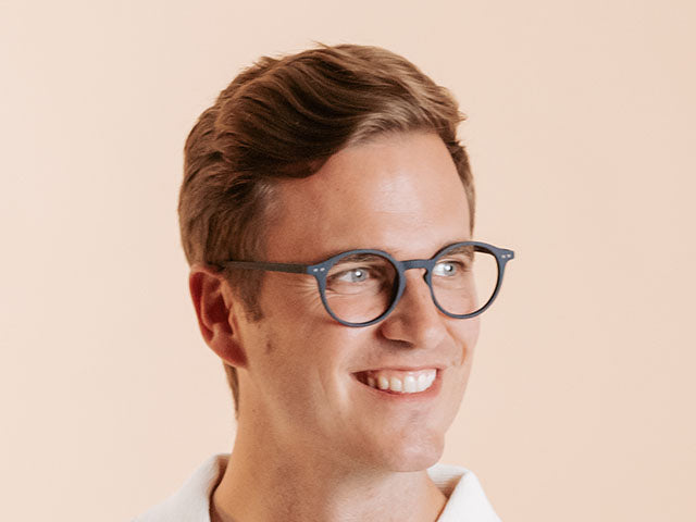 Blue Light Zero Glasses 'Sydney' Navy Blue