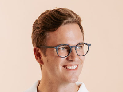 Blue Light Zero Glasses 'Sydney' Navy Blue
