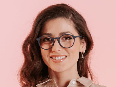 Blue Light Zero Glasses 'Sydney' Navy Blue