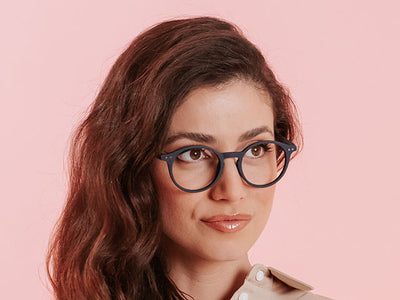 Blue Light Zero Glasses 'Sydney' Navy Blue