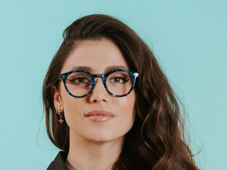 Reading Glasses 'Embankment' Blue Tortoiseshell