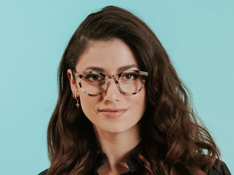 Reading Glasses 'Embankment' White Tortoiseshell