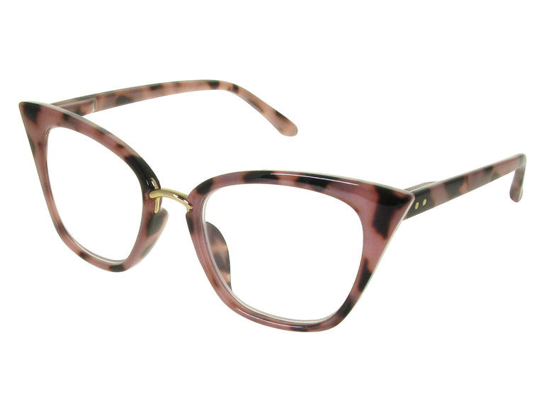 Reading Glasses 'Penelope' Pink Tortoiseshell