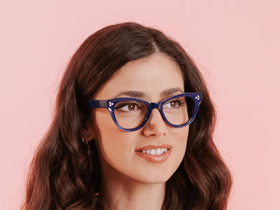 Reading Glasses 'Polly' Navy Blue