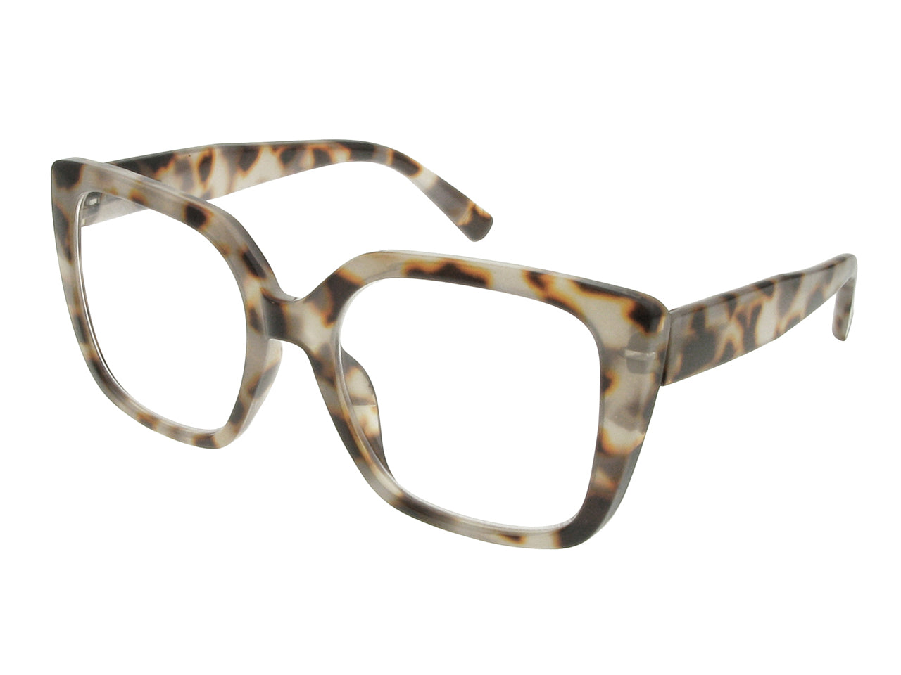 Reading Glasses 'Deirdre' White Tortoiseshell