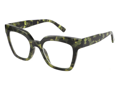 Reading Glasses 'Jaye' Green Tortoiseshell