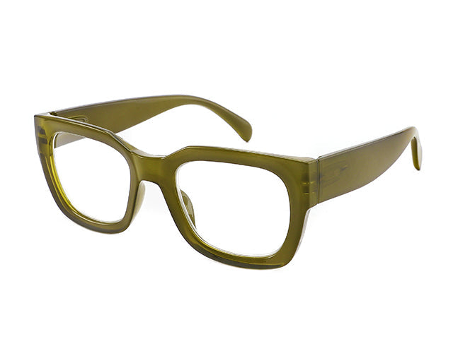 Blue Light Zero Glasses 'Jordan' Olive