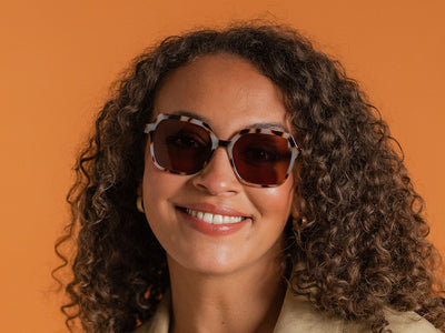 Reading Sunglasses 'Athena' White Tortoiseshell