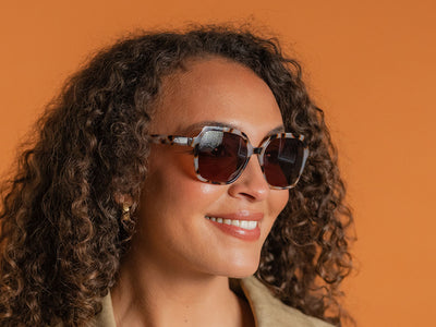 Reading Sunglasses 'Athena' White Tortoiseshell