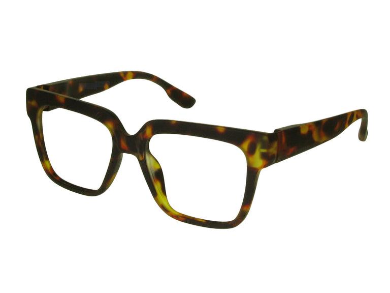 Blue Light Zero Glasses 'Blake' Matt Tortoiseshell