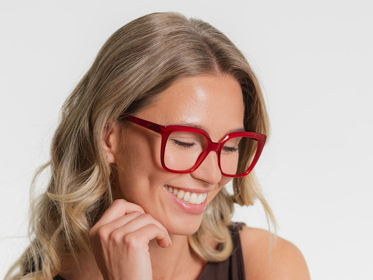 Reading Glasses 'Maddie' Red