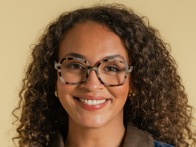 Reading Glasses 'Adrienne' Matt White Tortoiseshell