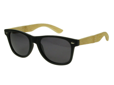 Sunglasses Polarised 'Ash' Matt Black/Bamboo