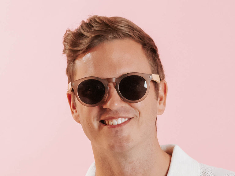 Sunglasses Polarised 'Kennedy' Matt Grey/Bamboo