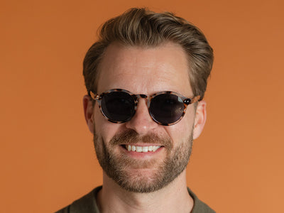 Sunglasses Polarised 'Robbie' White Tortoiseshell