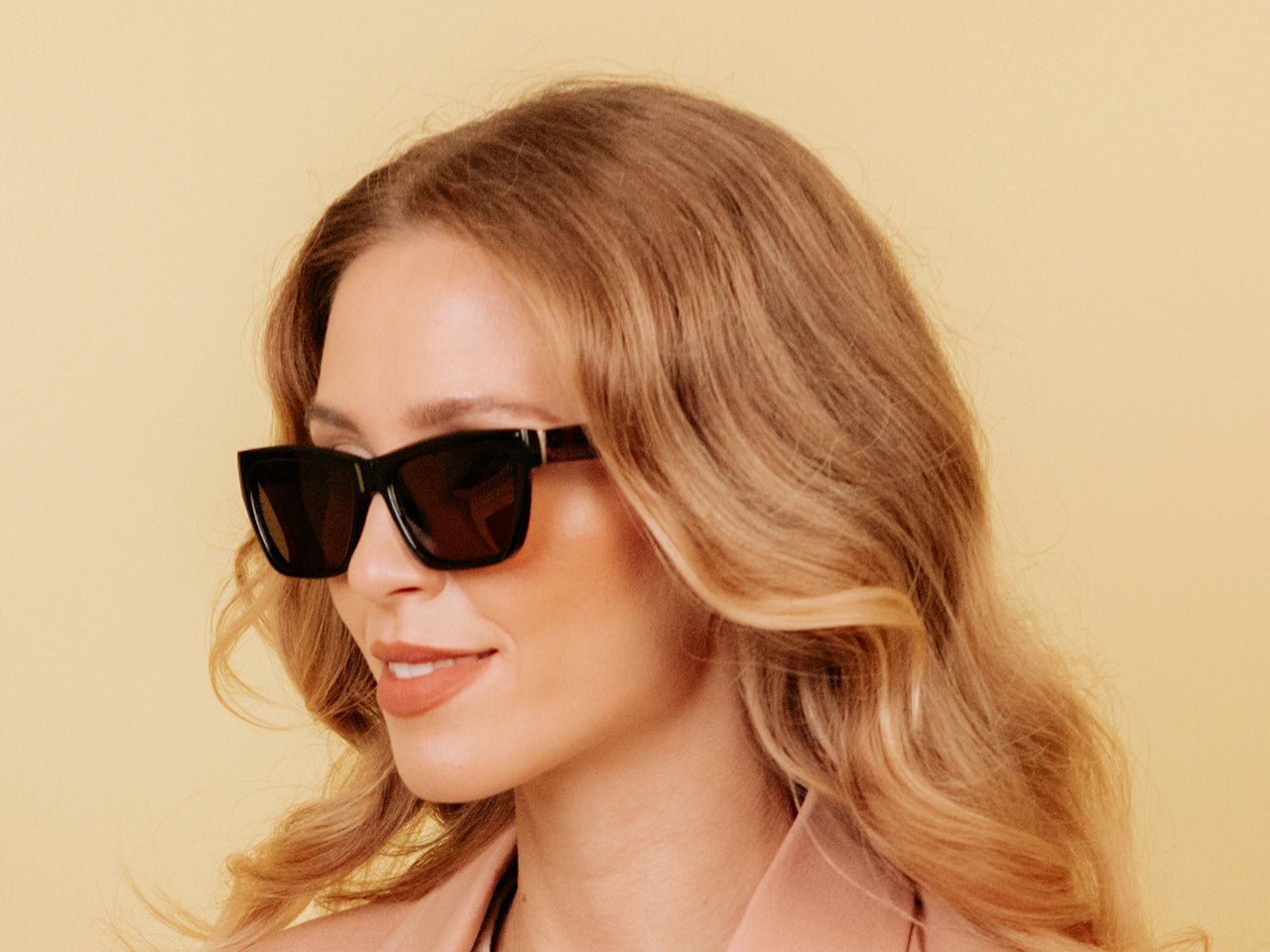 Sunglasses Polarised 'Molly' Black/Tortoiseshell