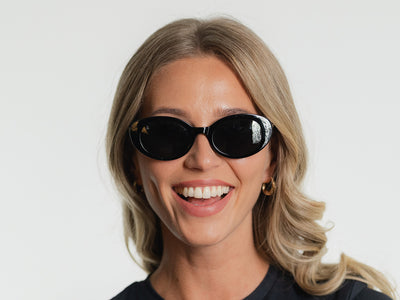Sunglasses Polarised 'Hepburn' Black