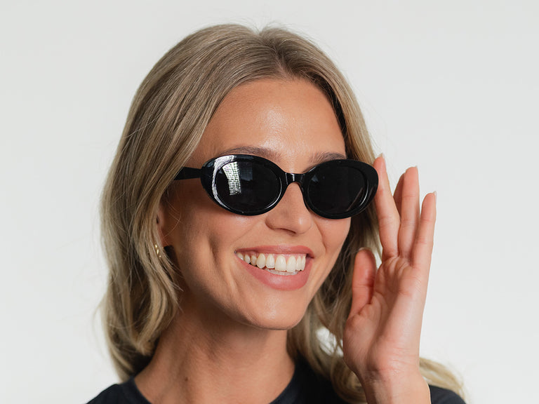 Sunglasses Polarised 'Hepburn' Black