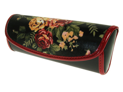 Glasses Case 'Vintage Rose' Black