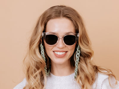 Glasses Chain 'Flat Chunky' Sage