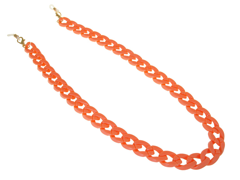 Glasses Chain 'Flat Chunky' Salmon