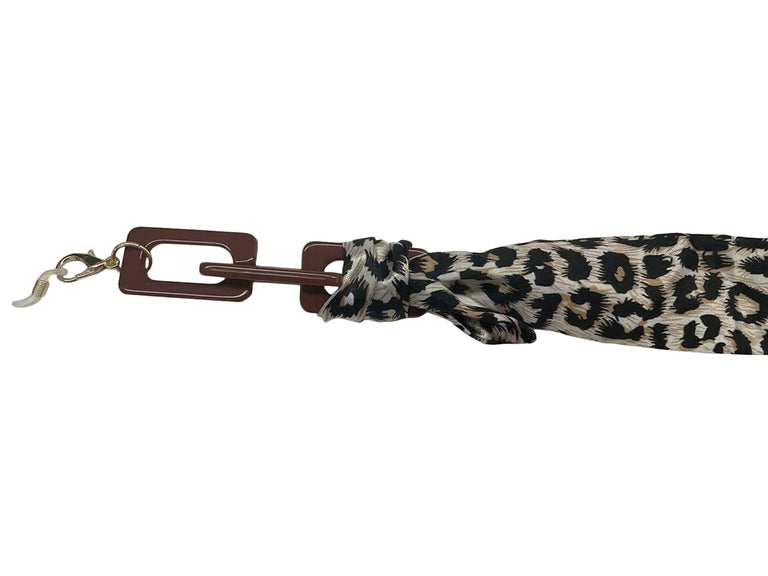 Glasses Chain 'Ribbon' Leopard