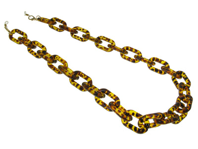 Glasses Chain 'Chunky Oval' Tortoiseshell