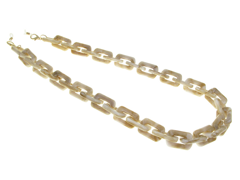 Glasses Chain 'Chunky Rectangular' Beach