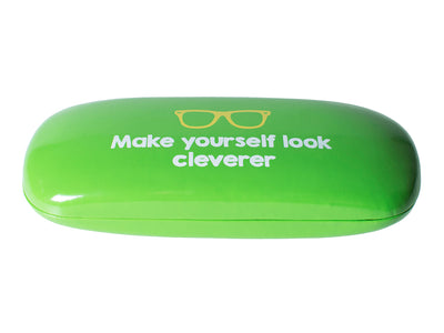 Glasses Case 'Bright Slogan' Green