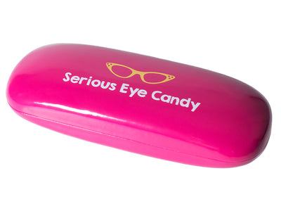 Glasses Case 'Bright Slogan' Pink