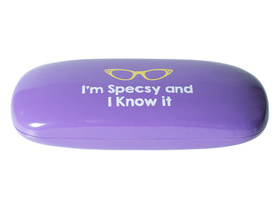 Glasses Case 'Bright Slogan' Purple