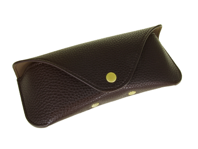 Glasses Case 'Eco-Leather' Chocolate Brown