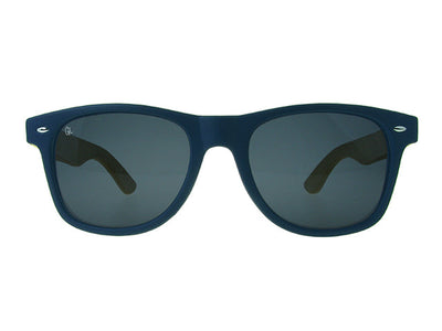 Sunglasses Polarised 'Ash' Matt Blue/Bamboo