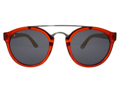 Sunglasses Polarised 'Tokyo' Red/Bamboo