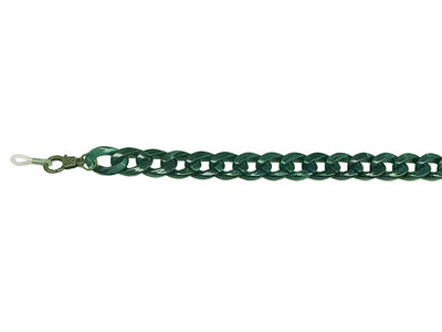 Glasses Chain 'Flat Chunky' Green Marble