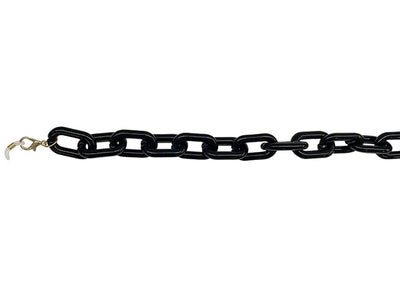 Glasses Chain 'Chunky Oval' Shiny Black