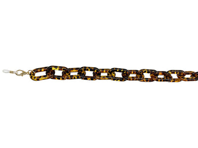 Glasses Chain 'Chunky Oval' Tortoiseshell